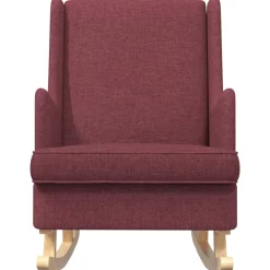 vidaXL Schommelstoel Wijnrood 62 x 80 x 85 cm Stof