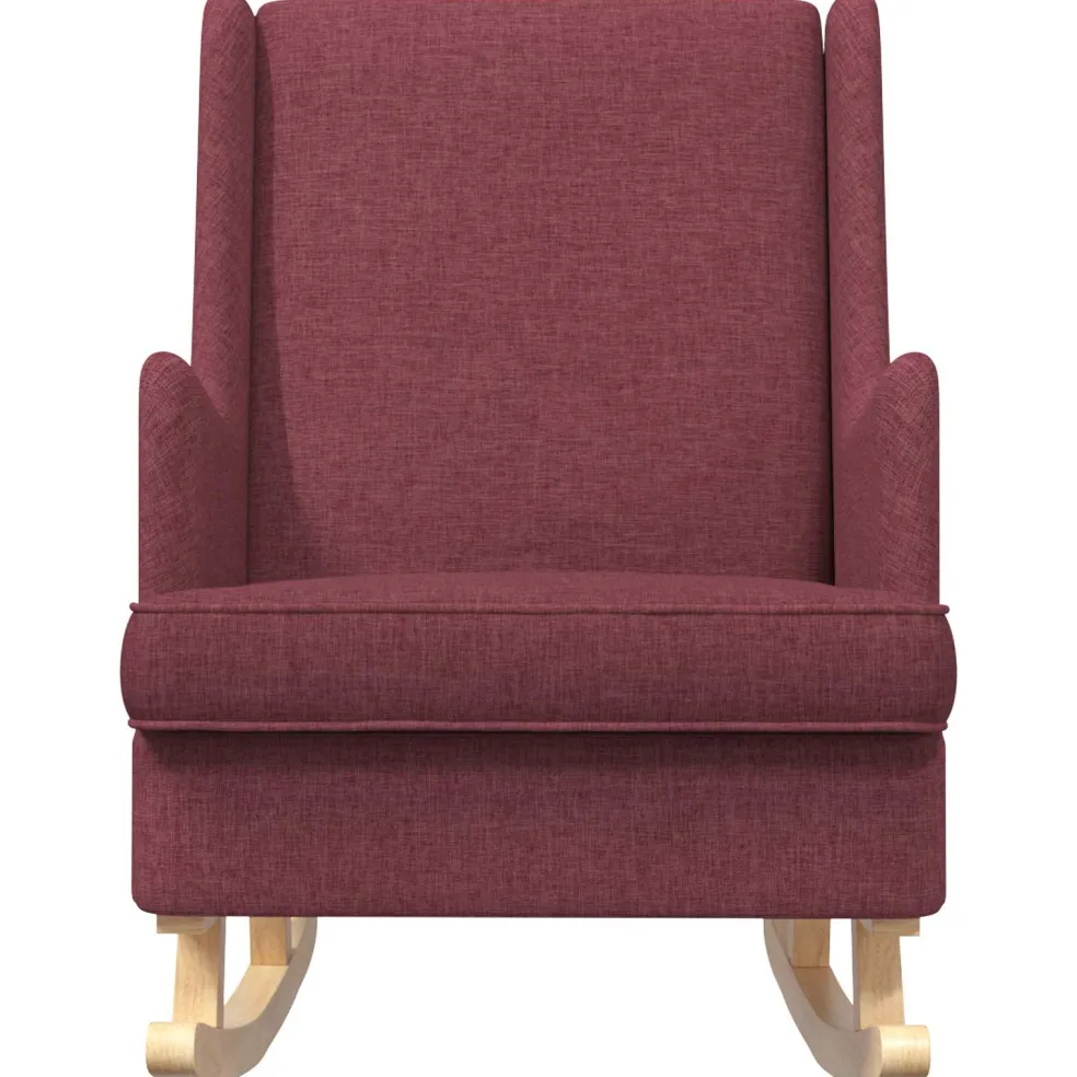 vidaXL Schommelstoel Wijnrood 62 x 80 x 85 cm Stof