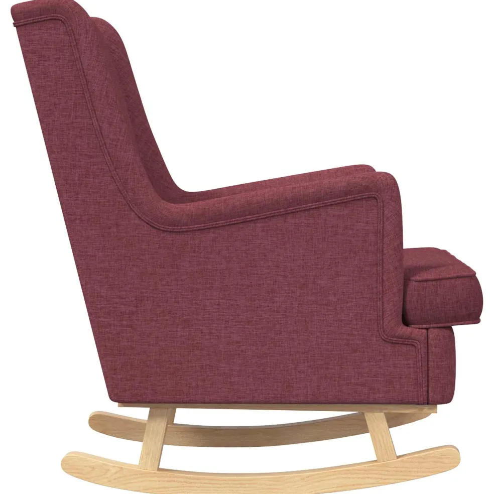 vidaXL Schommelstoel Wijnrood 62 x 80 x 85 cm Stof