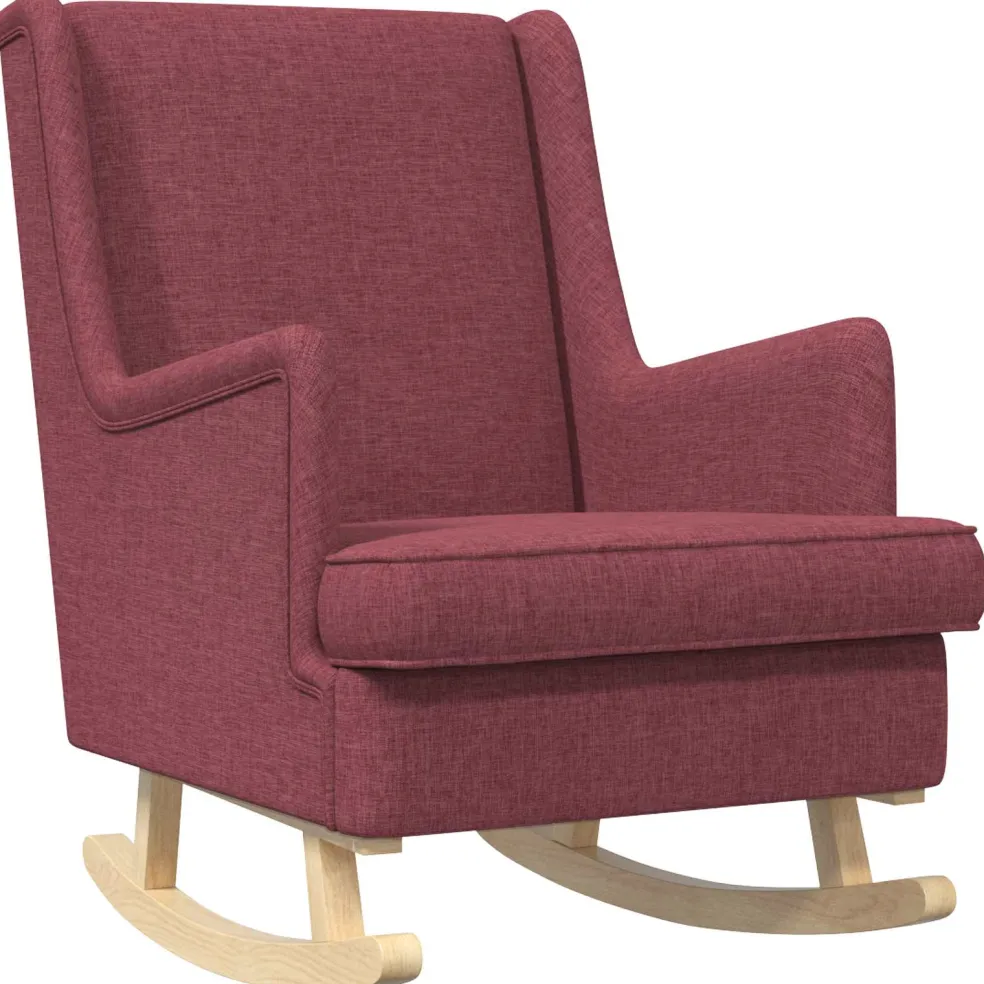 vidaXL Schommelstoel Wijnrood 62 x 80 x 85 cm Stof