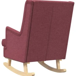 vidaXL Schommelstoel Wijnrood 62 x 80 x 85 cm Stof