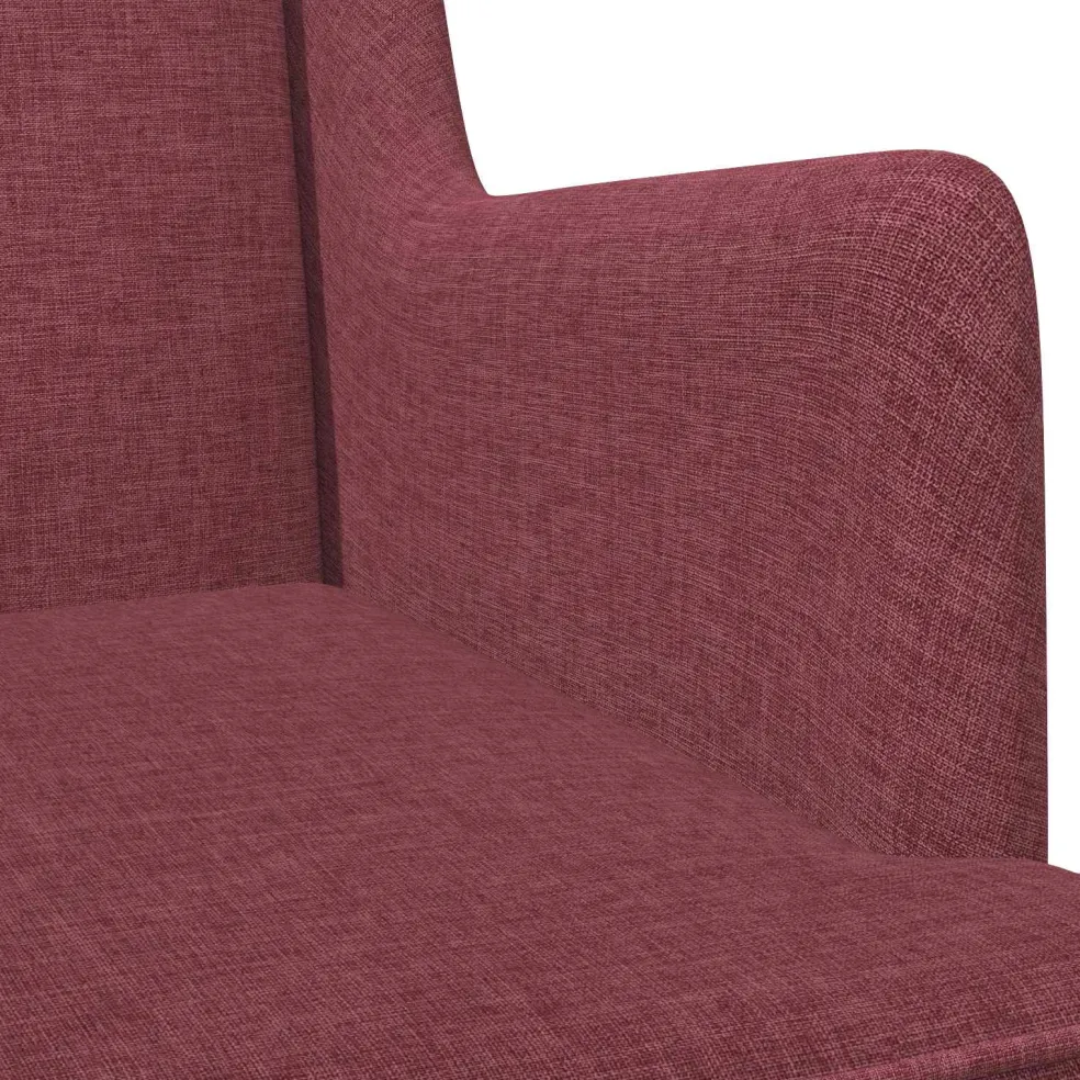 vidaXL Schommelstoel Wijnrood 62 x 80 x 85 cm Stof
