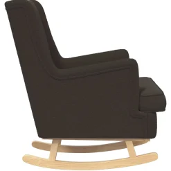 vidaXL Schommelstoel Zwart 62 x 80 x 85 cm Bouclé