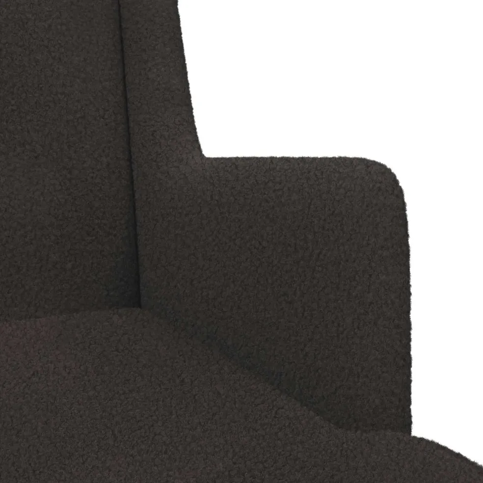 vidaXL Schommelstoel Zwart 62 x 80 x 85 cm Bouclé