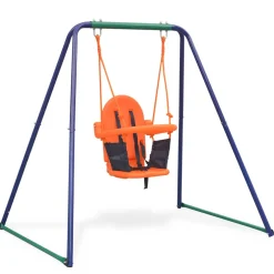 vidaXL Schommel voor peuters 2-in-1 oranje