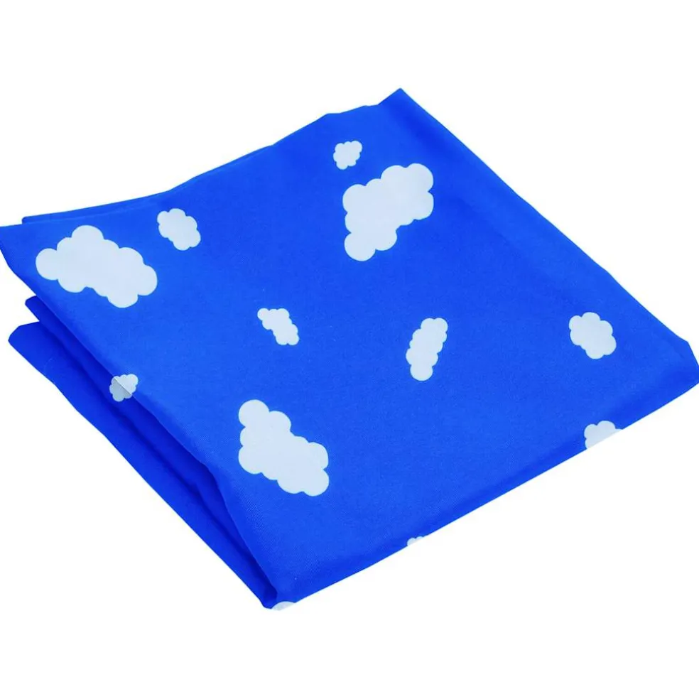 vidaXL Schommelzitjes 2 st met klimstenen polyetheen blauw