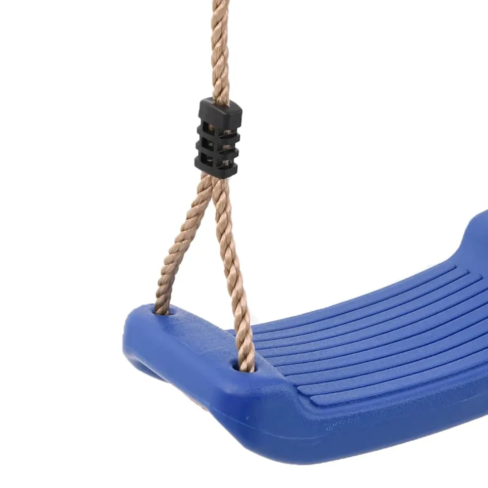 vidaXL Schommelzitje voor kinderen 1-persoons verstelbaar touw blauw