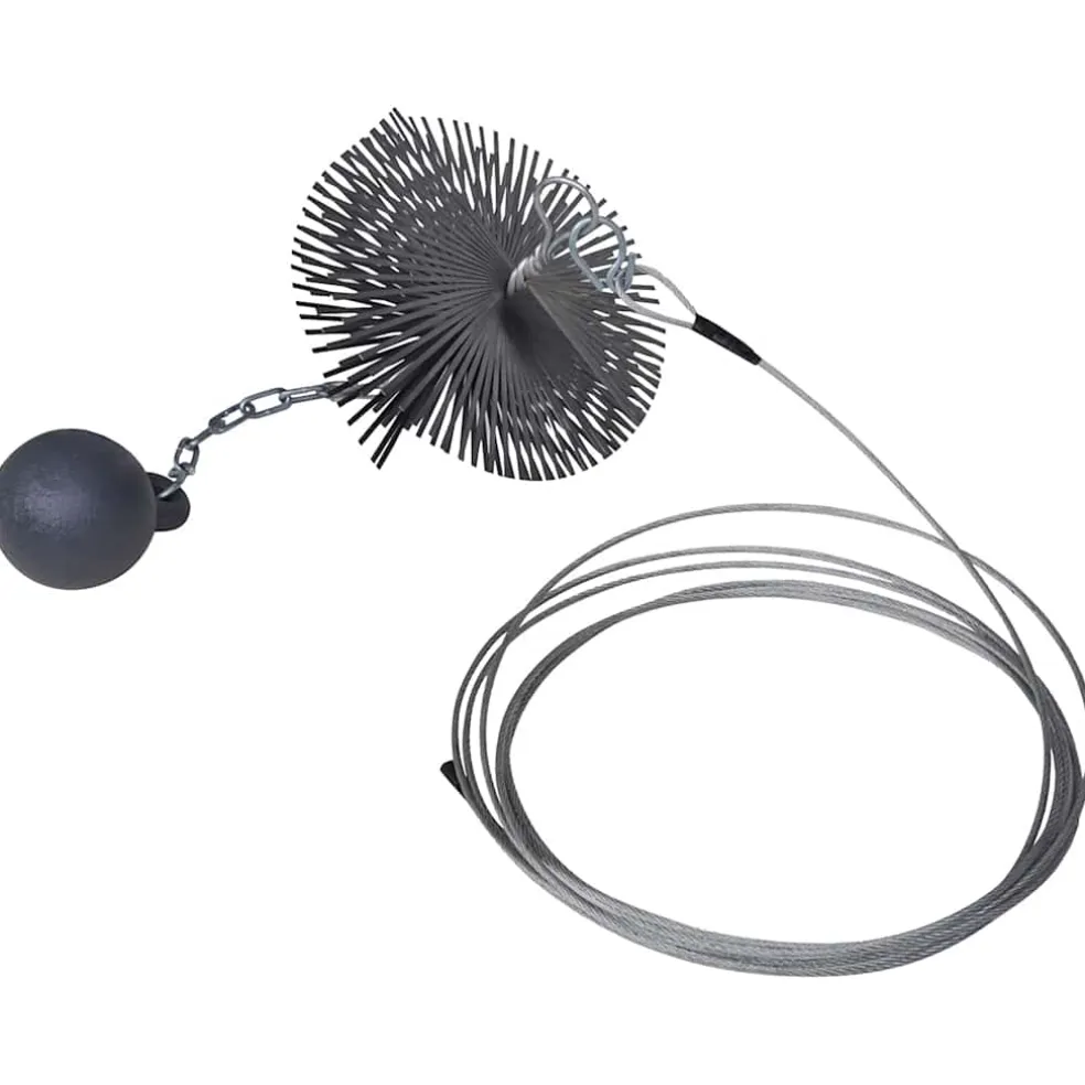 vidaXL Schoorsteenveegborstel rond Ø 15 cm