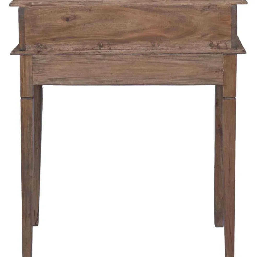 vidaXL Schrijftafel met lades 90x50x101 cm massief mahoniehout