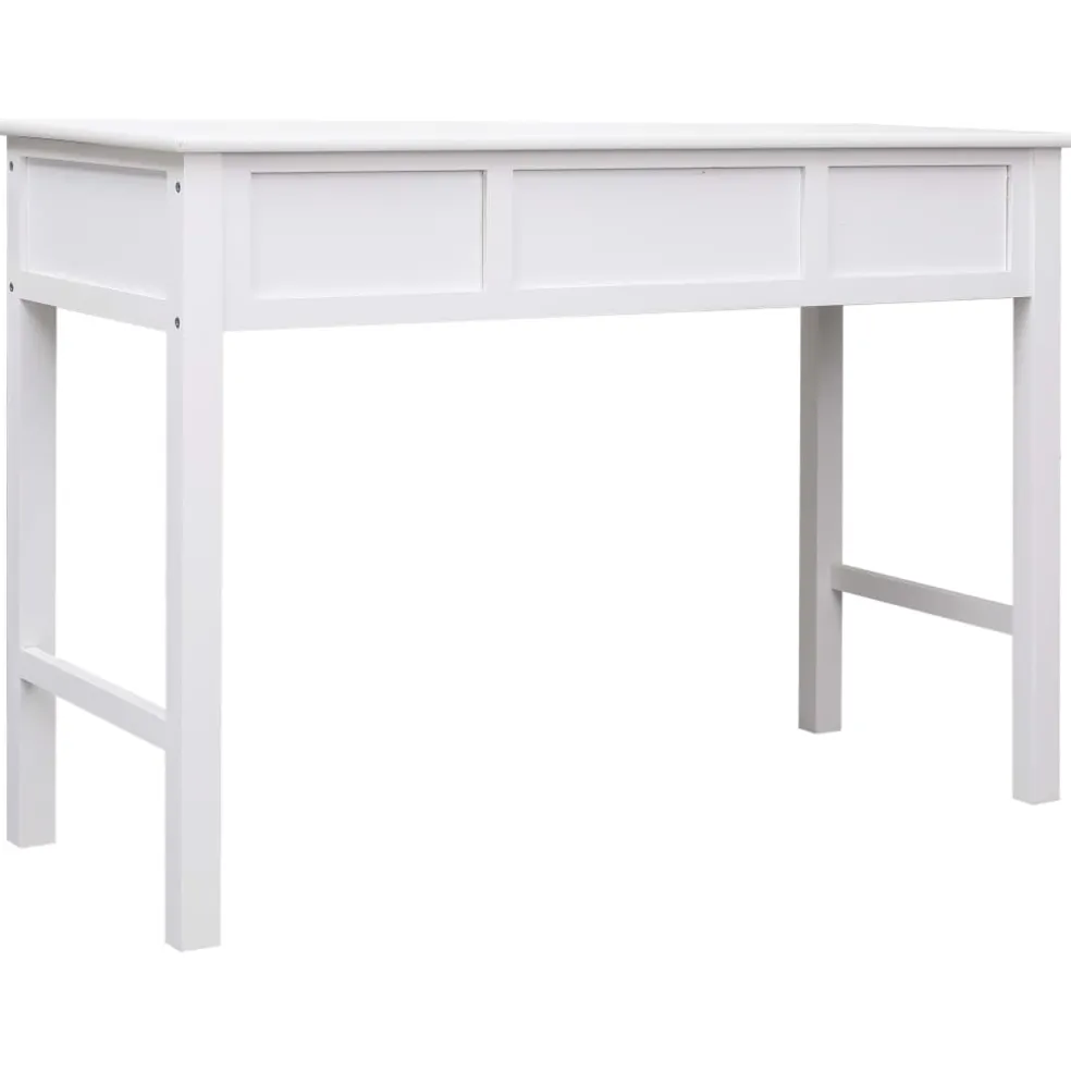 vidaXL Schrijftafel 110x45x76 cm hout wit