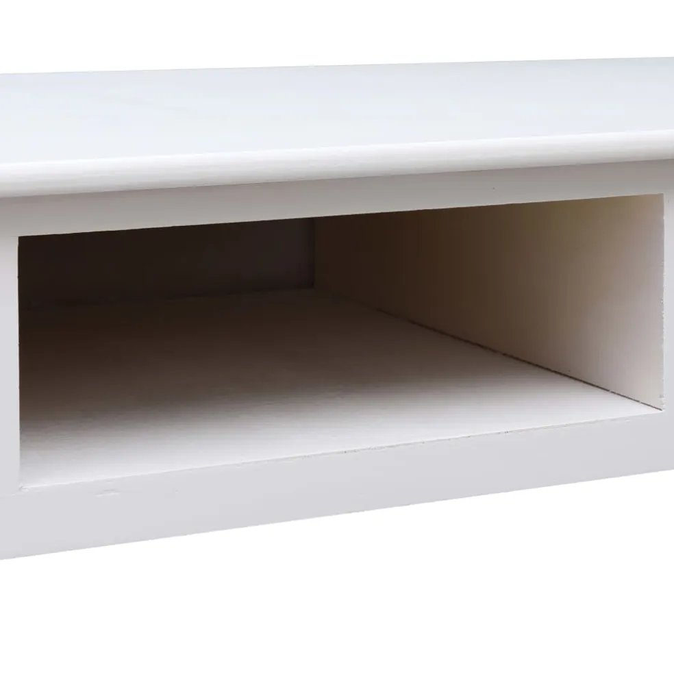 vidaXL Schrijftafel 110x45x76 cm hout wit