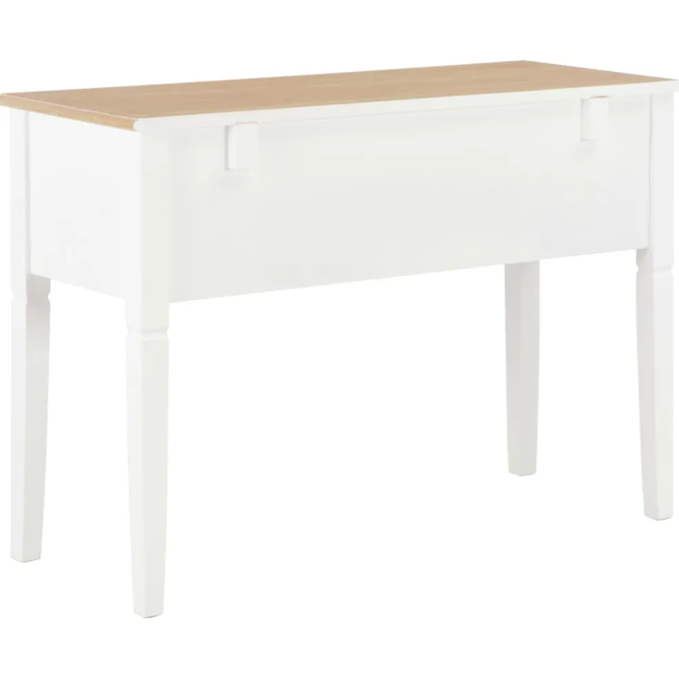 vidaXL Schrijftafel 109,5x45x77,5 cm hout wit
