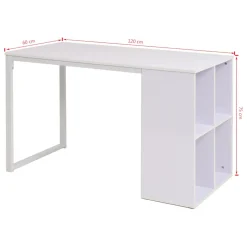 vidaXL Schrijftafel 120x60x75 cm wit