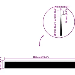 vidaXL Schroefbare Deurborstelafsluitingen 6 st zilver 100 cm