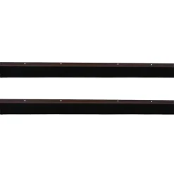 vidaXL Schroefbare Deurborstelafsluitingen 2 st Bruin 100 cm