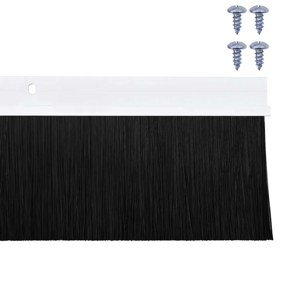 vidaXL Schroefbare Deurborstelafsluitingen 6 st Bruin 100 cm