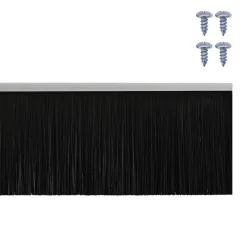 vidaXL Schroefbare Deurborstelafsluitingen 6 st Zilver 100 cm