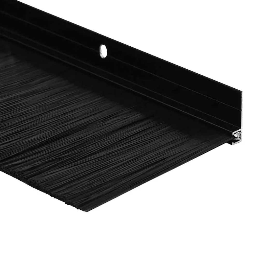 vidaXL Schroefbare Deurborstelafsluitingen 2 st Bruin 100 cm