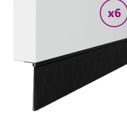 vidaXL Schroefbare Deurborstelafsluitingen 2 st Bruin 100 cm
