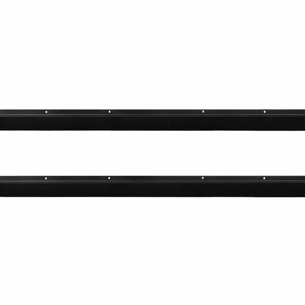 vidaXL Schroefbare Deurborstelafsluitingen 2 st Zwart 100 cm