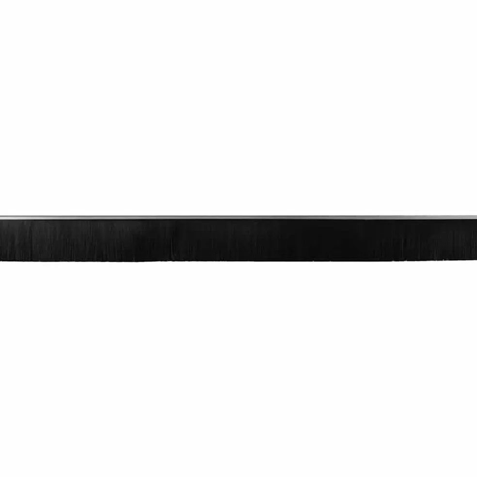 vidaXL Schroefbare Deurborstelafsluitingen 2 st Zilver 100 cm