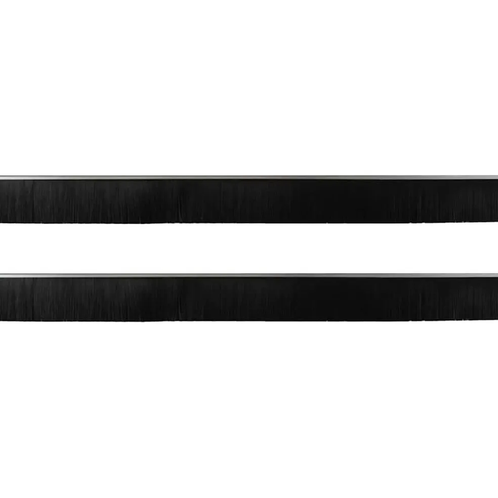 vidaXL Schroefbare Deurborstelafsluitingen 2 st Zilver 100 cm