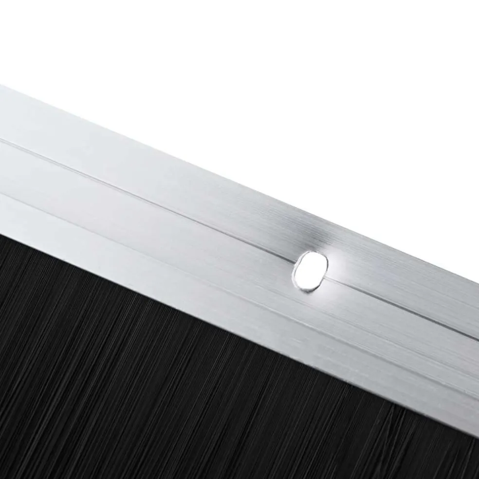 vidaXL Schroefbare Deurborstelafsluitingen 2 st zilver 100 cm