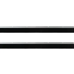 vidaXL Schroefbare Deurborstelafsluitingen 2 st zilver 100 cm