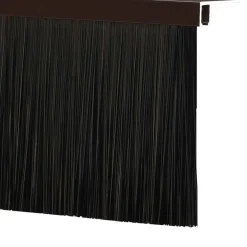 vidaXL Schroefbare Deurborstelafsluitingen 6 st Bruin 100 cm