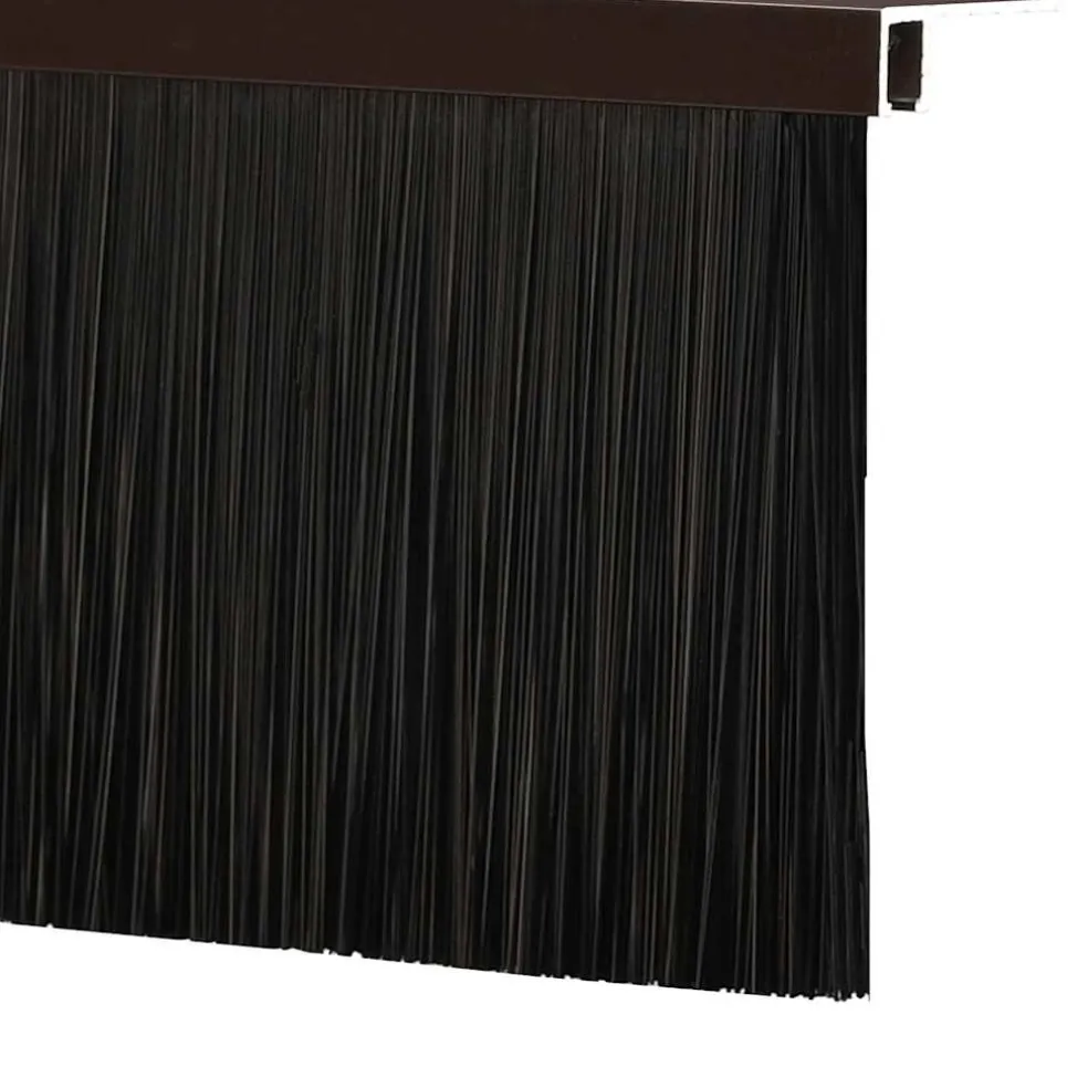 vidaXL Schroefbare Deurborstelafsluitingen 6 st Bruin 100 cm