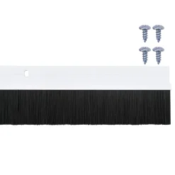 vidaXL Schroefbare Deurborstelafsluitingen 2 st Wit 100 cm