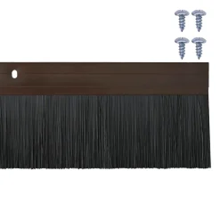 vidaXL Schroefbare Deurborstelafsluitingen 2 st Bruin 100 cm