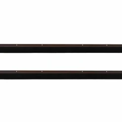 vidaXL Schroefbare Deurborstelafsluitingen 2 st Bruin 100 cm
