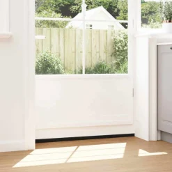 vidaXL Schroefbare Deurborstelafsluitingen 6 st Zwart 100 cm