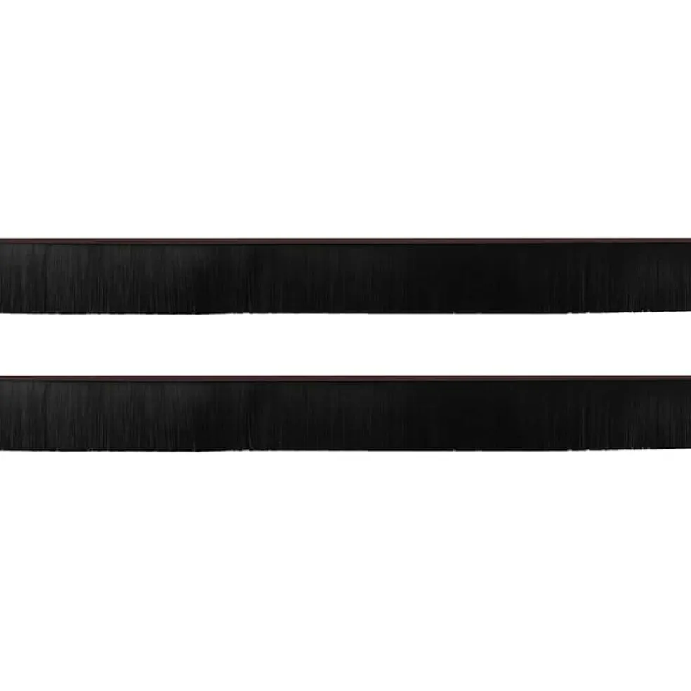 vidaXL Schroefbare Deurborstelafsluitingen 2 st Bruin 100 cm