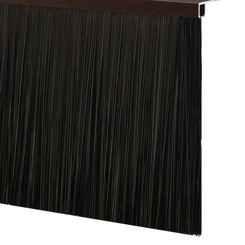 vidaXL Schroefbare Deurborstelafsluitingen 2 st Bruin 100 cm