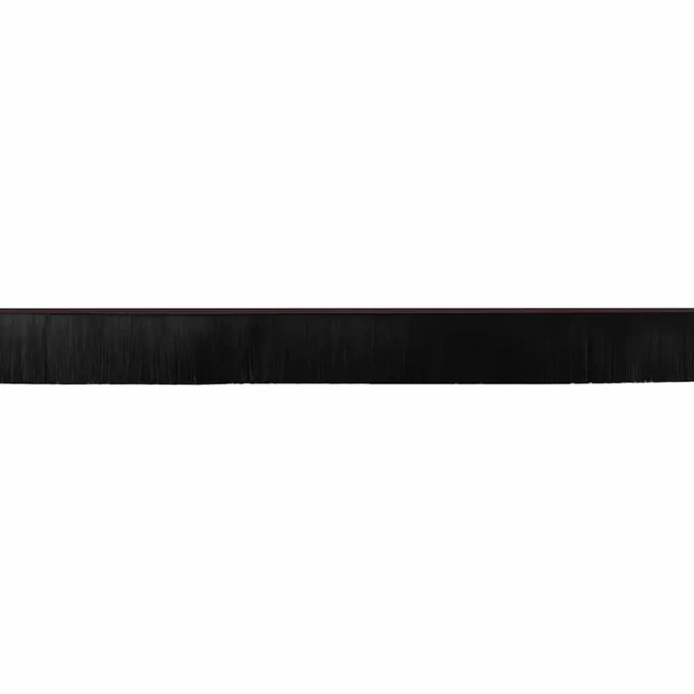 vidaXL Schroefbare Deurborstelafsluitingen 2 st Bruin 100 cm
