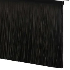 vidaXL Schroefbare Deurborstelafsluitingen 6 st Zwart 100 cm
