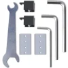 vidaXL Schuifdeur 178 cm glas en aluminium zilverkleurig
