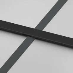 vidaXL Schuifdeur met beslag 76x205 cm ESG-glas en aluminium