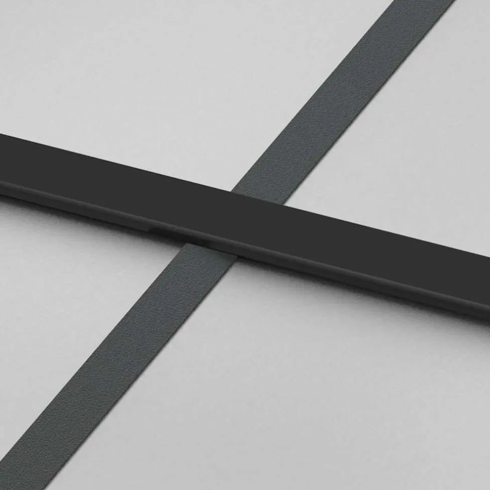 vidaXL Schuifdeur met beslag 76x205 cm ESG-glas en aluminium