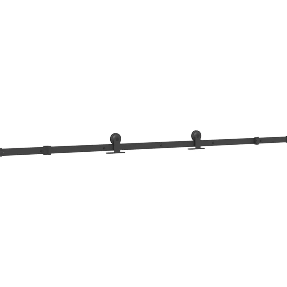 vidaXL Schuifdeur met beslag 76x205 cm ESG-glas en aluminium