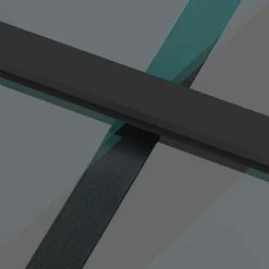 vidaXL Schuifdeur met beslagset 76x205 cm gehard glas zwart