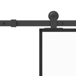 vidaXL Schuifdeur met beslag 76x205 cm ESG-glas en aluminium