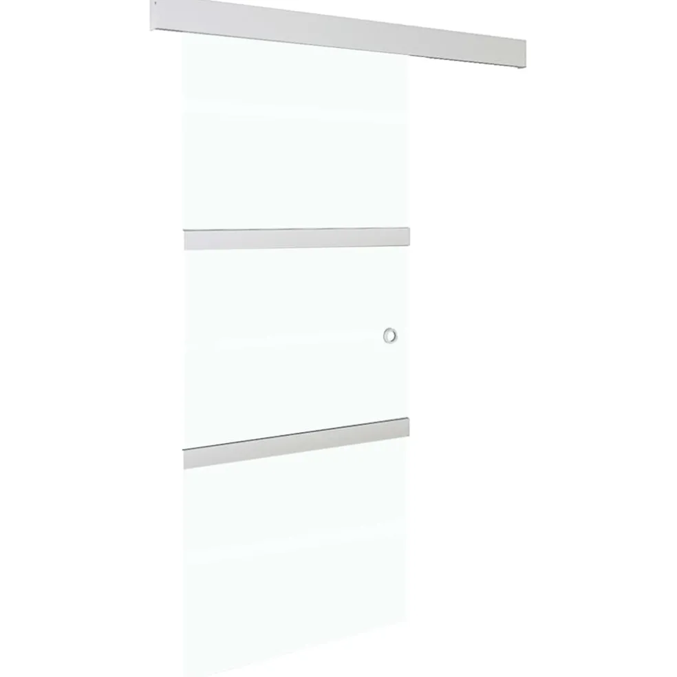 vidaXL Schuifdeur met zachte stops 76x205 cm ESG-glas en aluminium