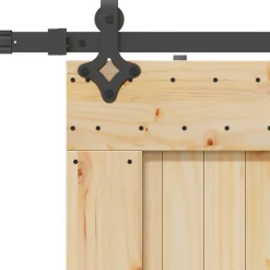 vidaXL Schuifdeur NARVIK Naturel en Zwart 70 x 210 cm (152,5 cm)