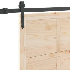 vidaXL Schuifdeur Naturel 100 x 208 cm Massief grenenhout