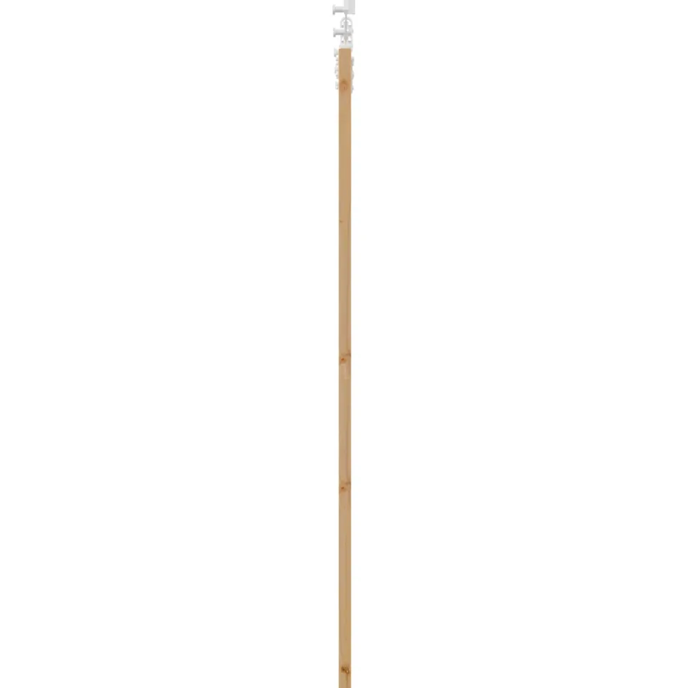 vidaXL Schuifdeur Natuurlijk en Wit 61 x 198,5 cm Massief grenenhout