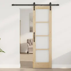 vidaXL Schuifdeur ORKDAL Naturel 61 x 198,5 cm