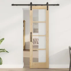 vidaXL Schuifdeur ORKDAL Naturel 61 x 198,5 cm